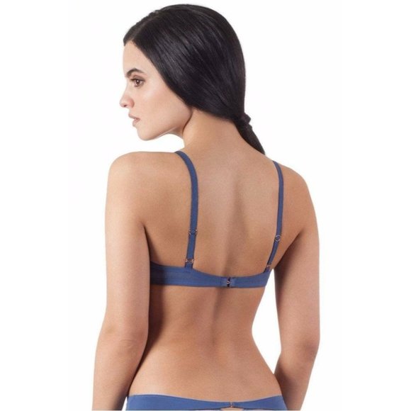 Skarlett Blue Soiree Convertible Wireless Plunge T-Shirt Bra Blue 32D #1737120 - Picture 2 of 2